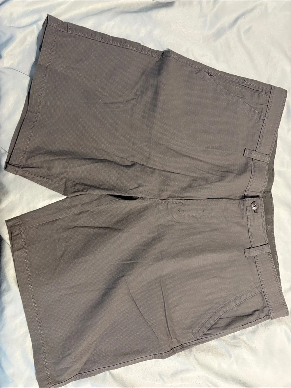 Men's Shorts - Black, Khaki Gray, Light Blue, Black & Grey Striped